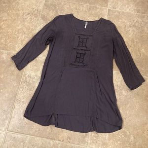 MONORENO Long sleeve embroidered blouse